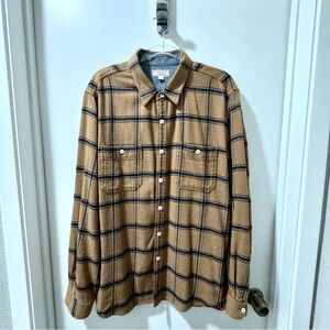 Wallace & Barnes Heavyweight Flannel in Wheat Windowpane